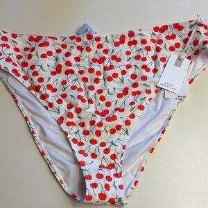 Good American Cherry Bikini Bottom 4X